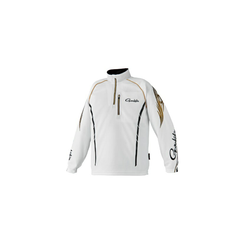 がまかつ　GM3766 2WAYウォームジップシャツ ホワイト 3L