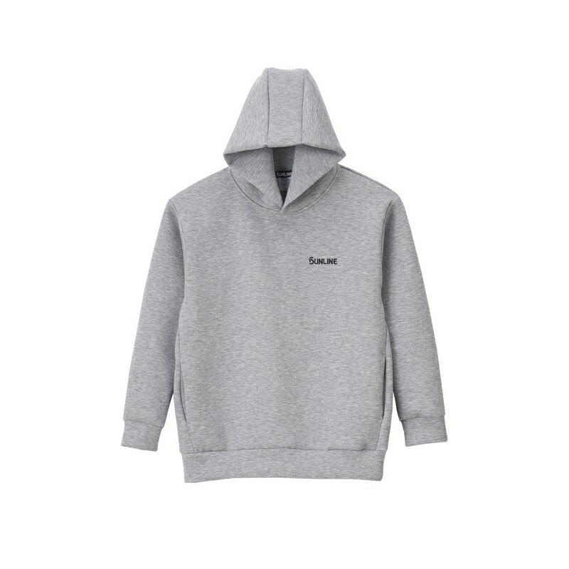 サンライン　SUW-15411 ダンボールニットプルオーバーパーカー グレー L