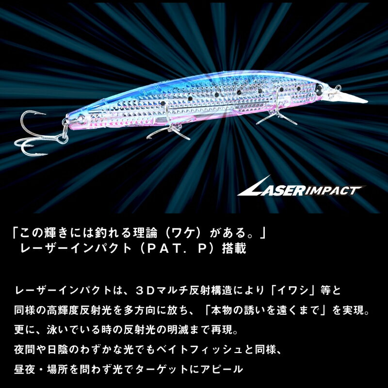 ショアラインシャイナーZ セットアッパー145SDR レーザーインパクト LIコノシロ (3)