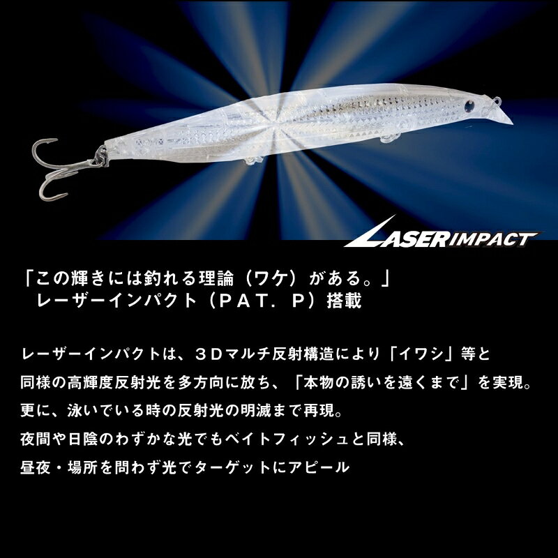 ショアラインシャイナーZバーティスR140F レーザーインパクト LIブルピンマーブル の商品画像3枚目