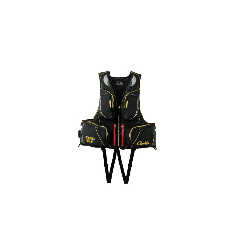 がまかつ　GM2183 アルテマシールドプロFTベスト ブラック/ゴールド 5L