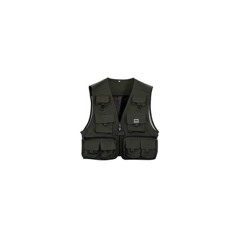 Fly Vest - エクセル　NFC-2170 フィッシングベスト L カーキグリーン
