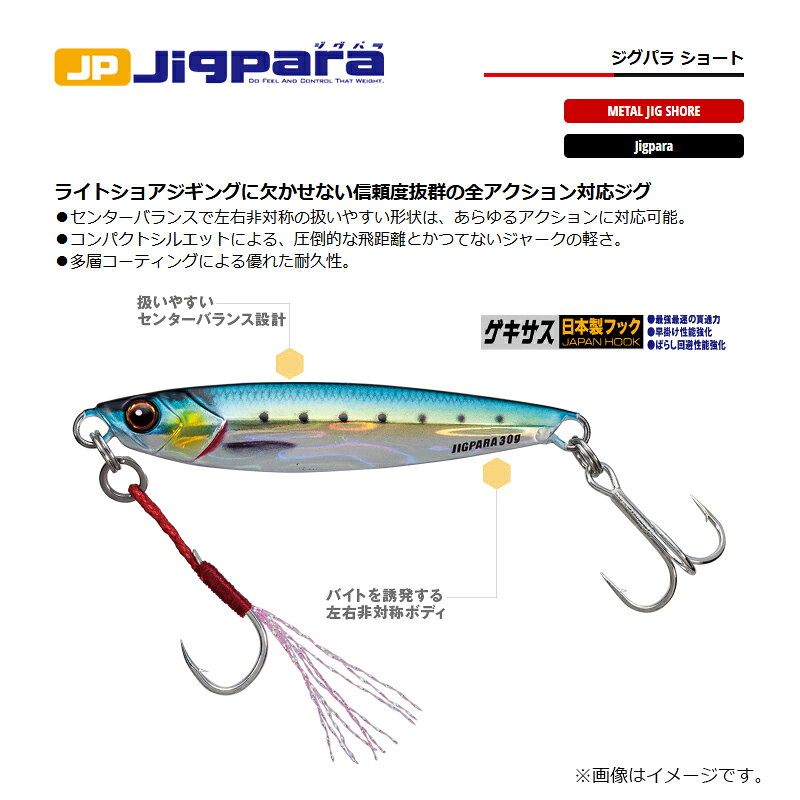 ジグパラ ショート 60g チャートキャンディ の商品画像2枚目