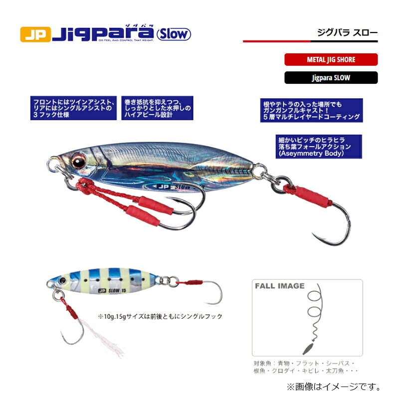 ジグパラ スロー 50g レッドゴールドゼブラ の商品画像2枚目