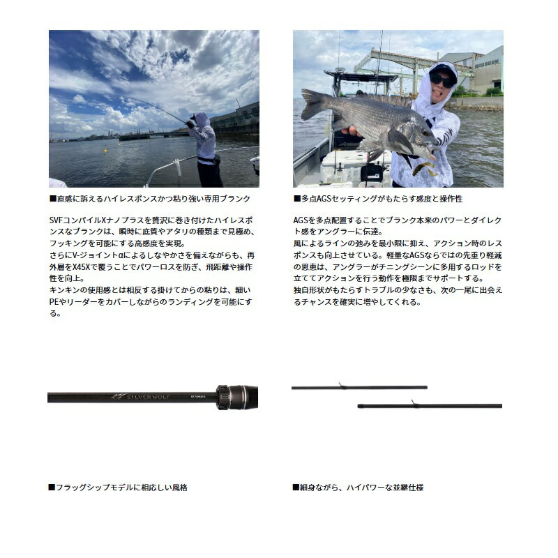 ダイワ　シルバーウルフ EX 80MB-S　/ チニング ベイト ロッド 森浩平 2