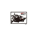 ティクト TICT フィッシュグラフィックステッカー アジ 約7.5×10cm(4)