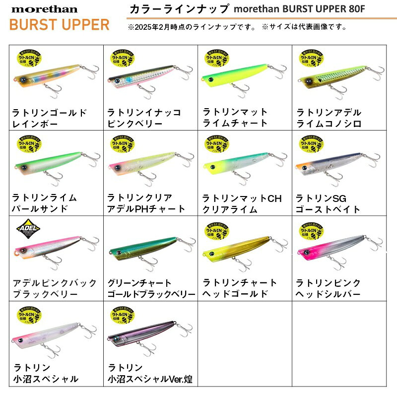 モアザン バーストアッパー80F ラトリンピンクヘッドシルバー (3)
