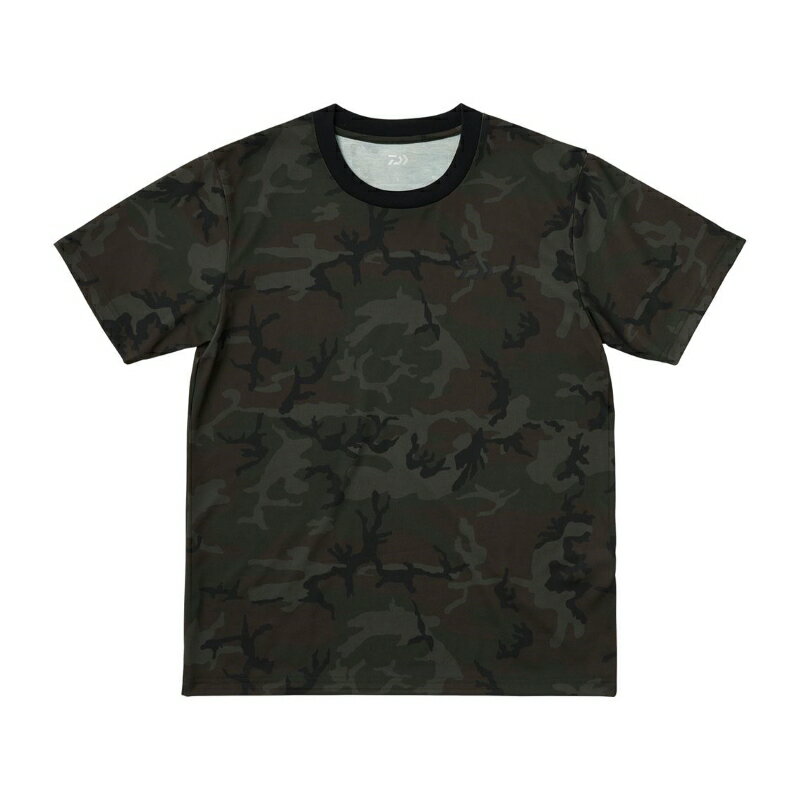 ダイワ DE-8325 ショートスリーブ バックプリントTシャツ グリーンカモ XL