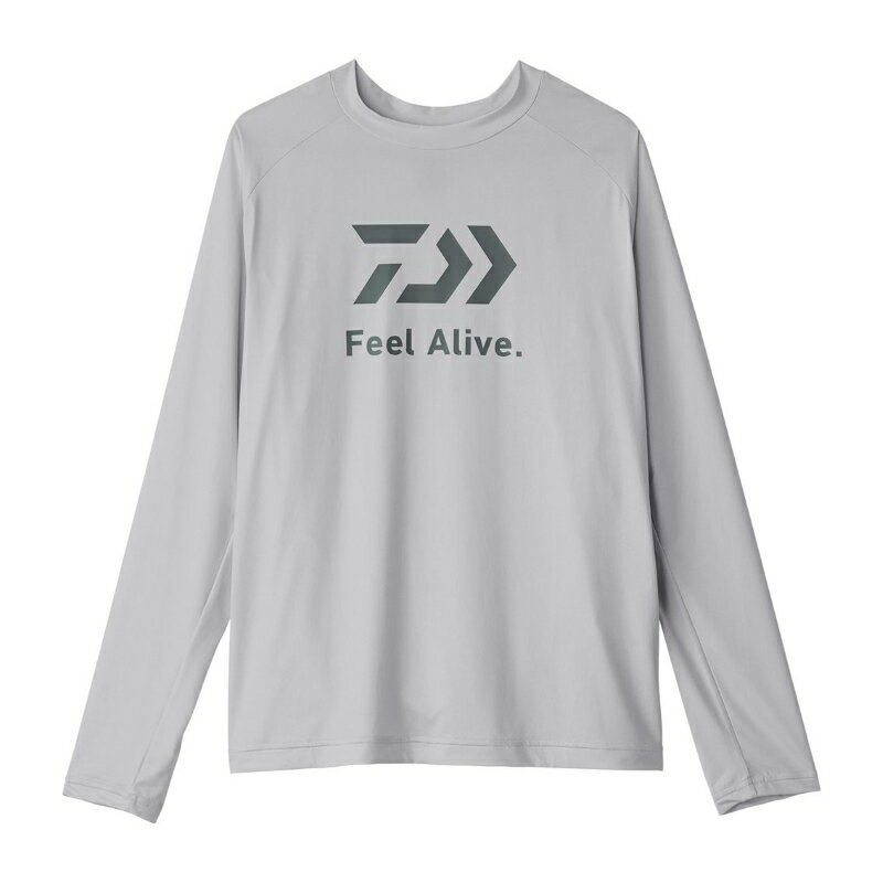 ダイワ DE-6225 ICEDRY ロングスリーブシャツ ライトグレー XL