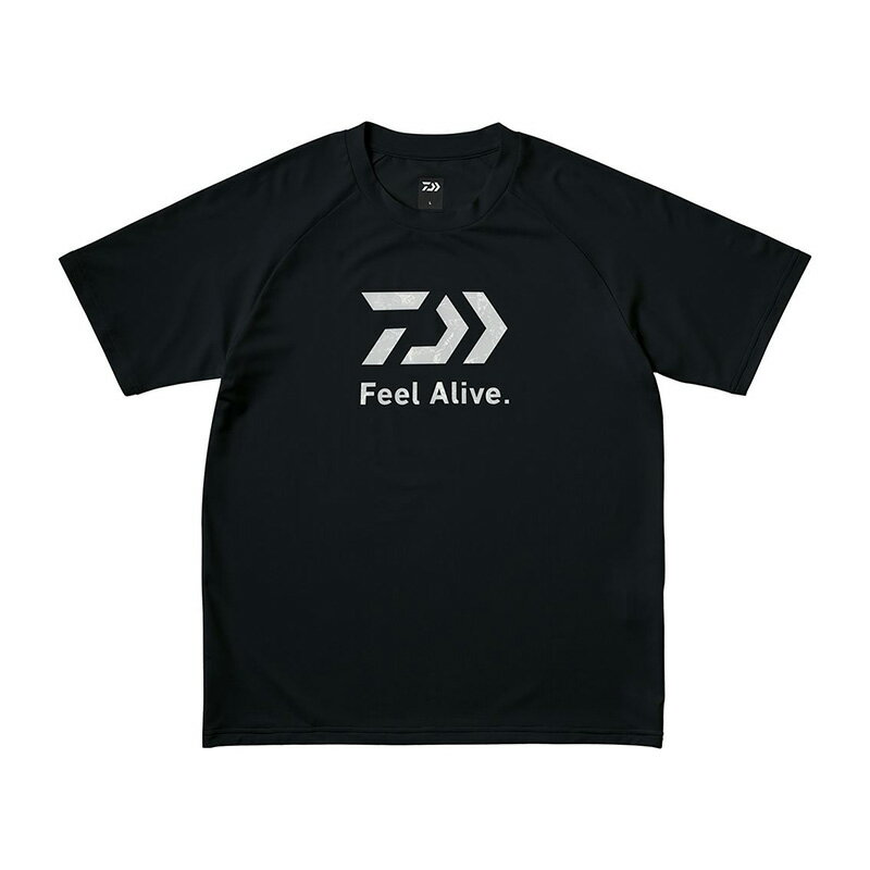 ダイワ　DE-3925 Feel Alive. ドライTシャツ ブラック 2XL