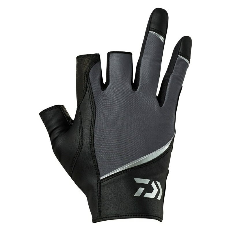 ダイワ　DG-7625 CORDURA ジギンググローブ 3本カット グレー M