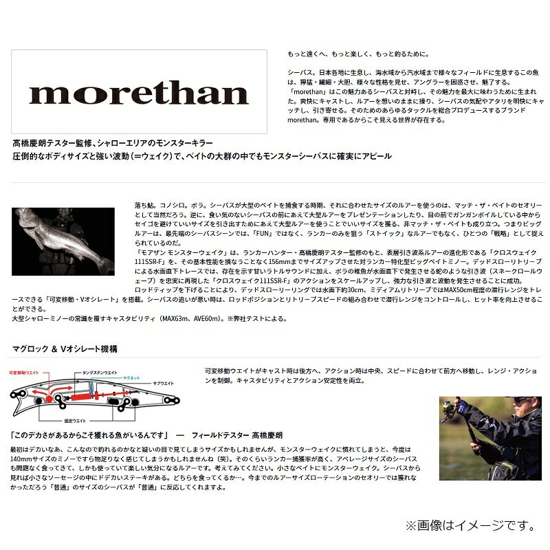 モアザン モンスターウェイク156F アデルダブルチャートコノシロ の商品画像2枚目