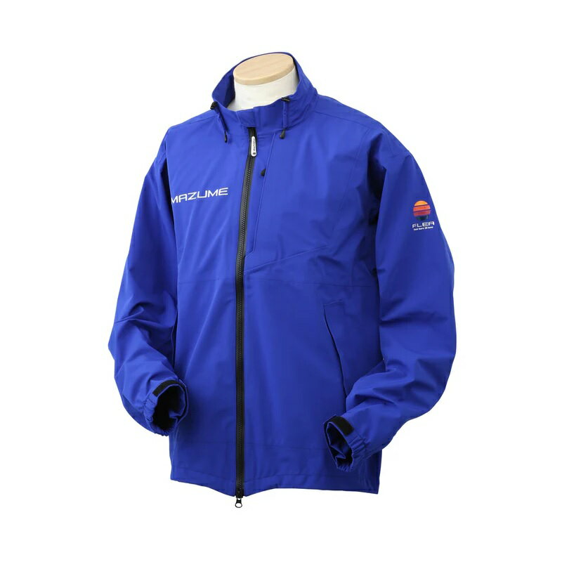オレンジブルー　MZRJ-823 mazume フリーレインジャケット ブルー 3L
