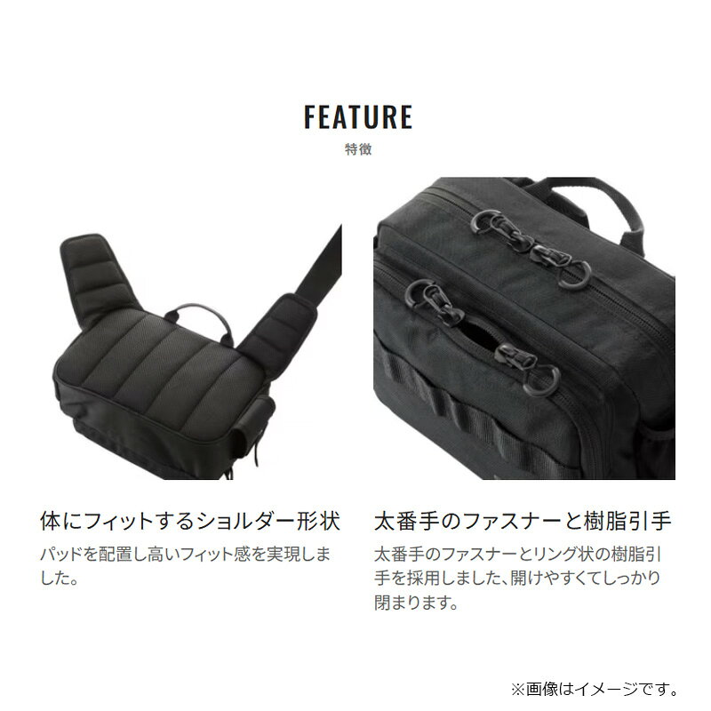 シマノ(SHIMANO) ショルダーバッグ BS-021T ブラック 画像3