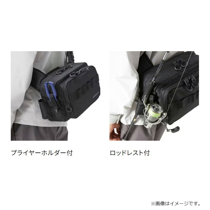 シマノ(SHIMANO) ショルダーバッグ BS-021T ブラック 画像4