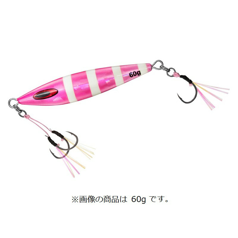 ソルティガFKジグSLJ45g CHピンクゼブラグロー