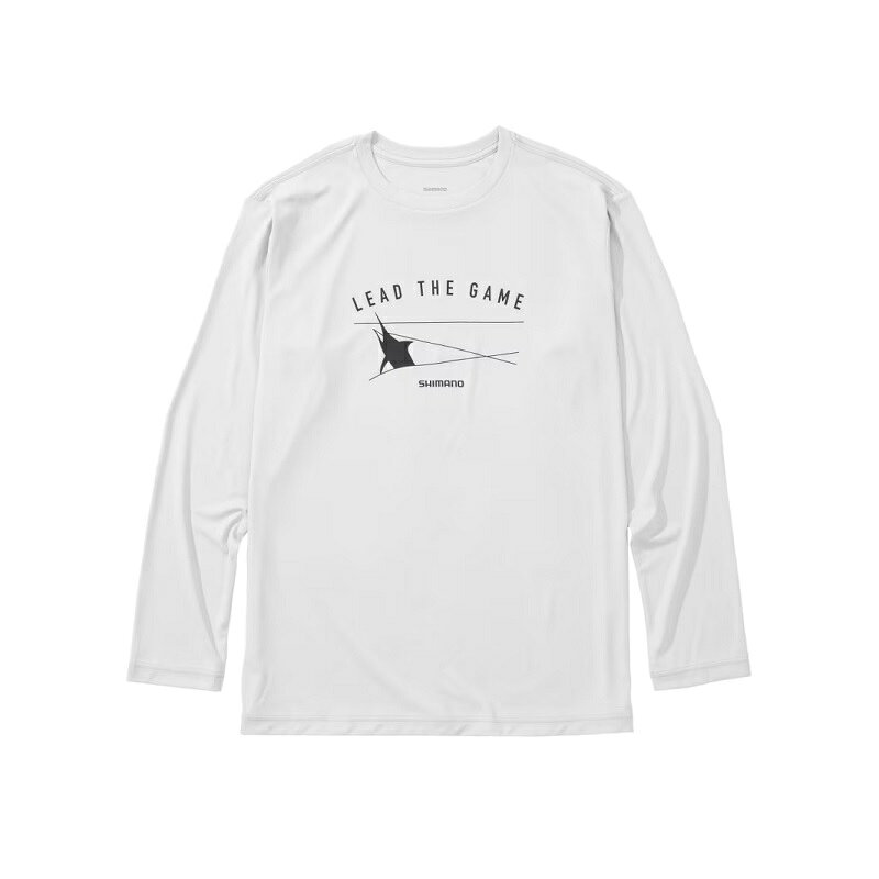 シマノ　SH-062Y サンプロテクションTシャツ ロングスリーブ M ライトグレー