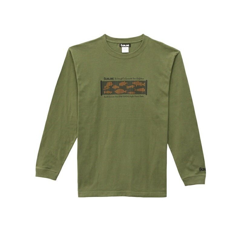 Wear - サンライン　SUW-15503LT コットンロングスリーブTシャツ ライトオリーブ S