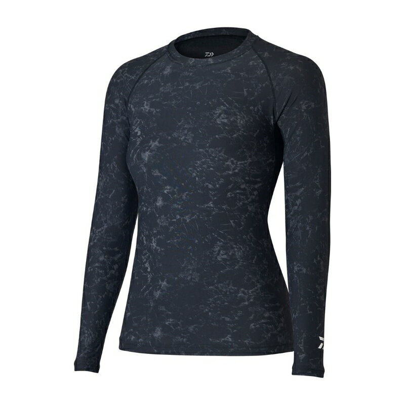 Rakuten - ダイワ　DU-6021S アイスドライ クルーネックアンダーシャツ マーブルブラック WL