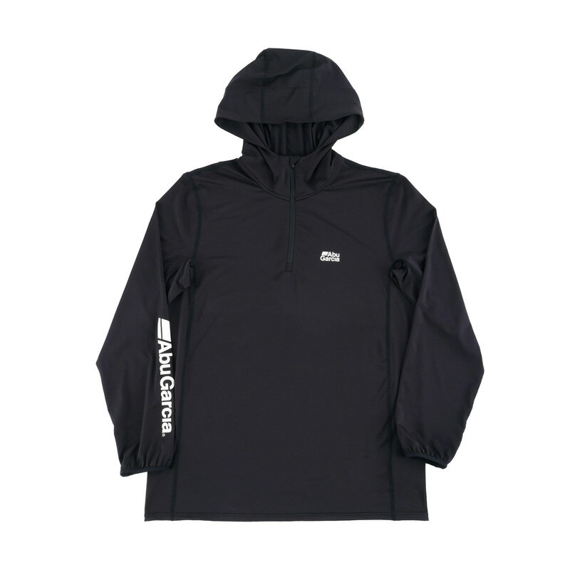 アブ バグオフ アイスドライUVフーディー ブラック L