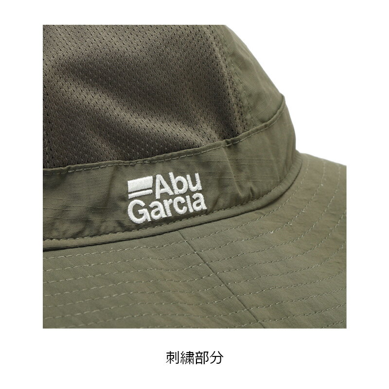 アブ　ナイロン6パネルハット オリーブ 3
