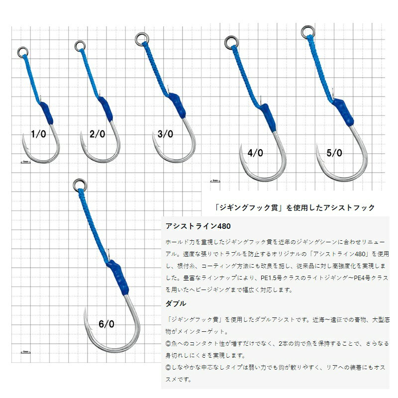 アシストフック 貫 シングル 4/0 の商品画像2枚目