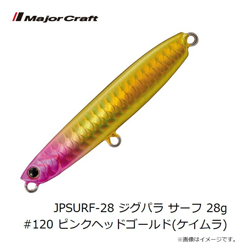 ジグパラ サーフ 28g ピンクヘッド ゴールド(ケイムラ) (3)