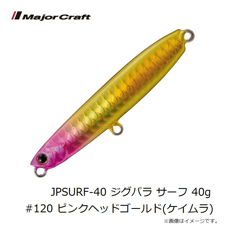 ジグパラ サーフ 40g ピンクヘッド ゴールド(ケイムラ) (3)