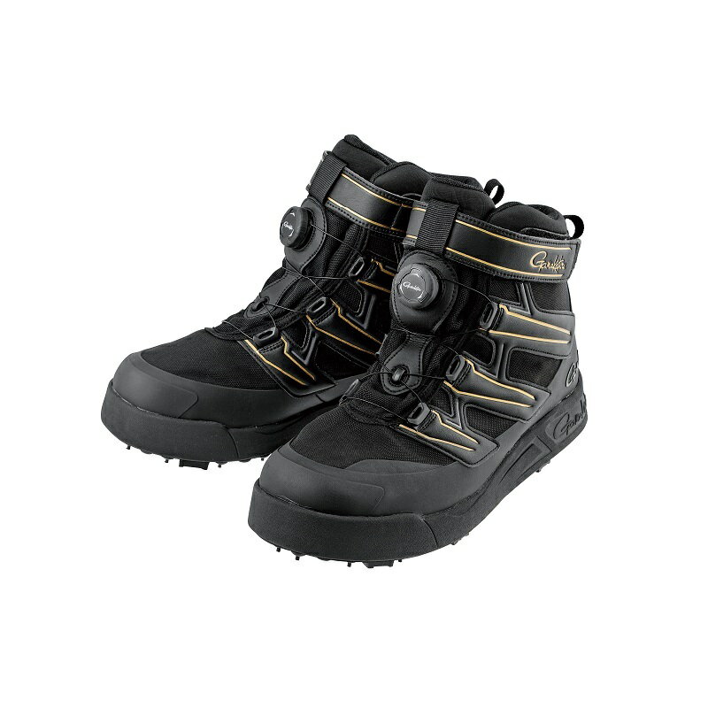 がまかつ　GM4549 G-SPECスパイクシューズ ブラック/ゴールド L