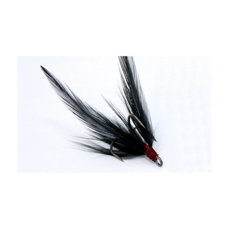 リューギ HFP047 フェザードピアストレブル ブラック 4 ブラック 4