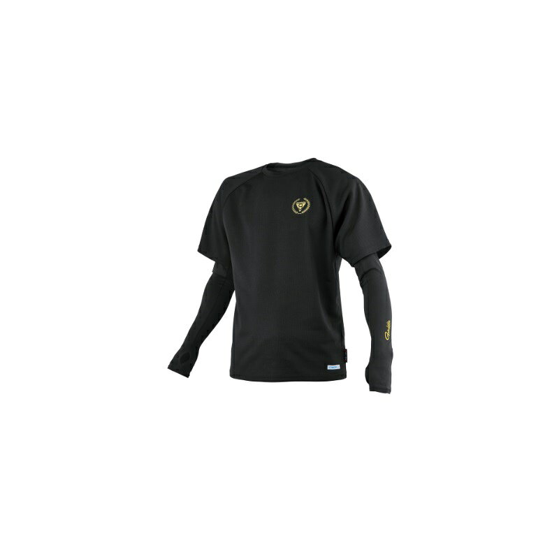 仕様表冷感特殊加工を施したTシャツとアームカバーをセット吸汗速乾ポリエステルニット生地に特殊加工を施し、冷感性能を高めました。■Tシャツ●冷感特殊プリントを肌側にプリント。●キシリトール加工：汗や水分で気化熱による冷却効果。●ミント加工：ミント成分が肌にある冷感センサーを刺激し脳に冷たいと感じさせる機能※人により感じ方に差があります。■紫外線カット率：ブラック UPF50+ アイスホワイト UPF25■接触冷感(Q-MAX0.319)。■アームカバー●接触冷感素材：生地自体が持つ接触冷感性。●冷感特殊プリント：肌側に施したPCM特殊プリントが冷感効果を高めています。●キシリトール加工：キシリトールが汗や水分に反応し冷却効果をもたらします。●ミント加工：ミント成分が肌にある冷感センサーを刺激し脳に冷たいと感じさせます※人により感じ方に差があります。■2WAYストレッチ素材採用。■接触冷感(Q-MAX0.443)。■一般的なポリエステル製接触冷感ウェアと比べて約1.45倍の冷たさ。(※試験データあり)■一般的なポリエステル製接触冷感ウェアと比べて生地の温度が上がりにくく冷感をキープします。(※試験データあり)■汗や水分で生地が濡れた状態で風速1m/毎秒(歩行時と同程度の風量)の風に当てた際はひんやり感はさらに強まります。(※試験データあり)■UPF50+の紫外線カット率。■サムホール付きで手の甲までカバーします。■冷感特殊プリントに使われているPCM(フェイズチェンジマテリアル)とは急激な温度変化から宇宙飛行士を守るために開発された素材で、設定された温度を境に凍ったり溶けたりする物質です。この物質を特殊加工し、ウェアの肌側へプリントしています。Gamakatsuがまかつ　GM3787 アルテマクールTシャツ (アームカバー付き)●サイズ：3L●身長(cm)：175〜185●胸囲(cm)：101〜107●着丈(cm)：71●裄丈(cm)：88●カラー：ブラック※サイズは目安です。詳細はこちら