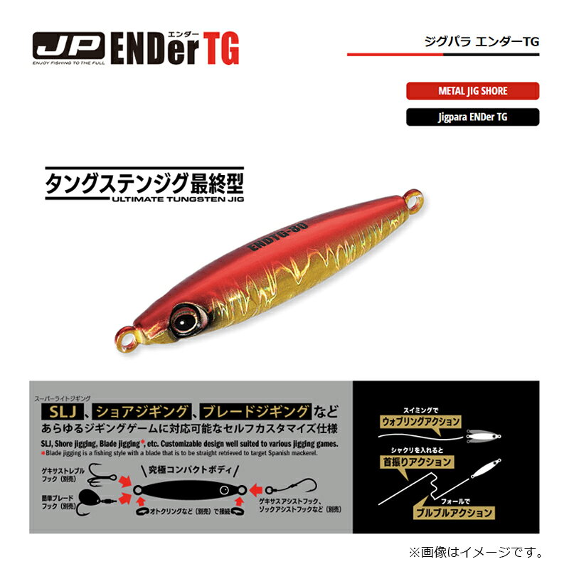 ジグパラ エンダーTG 60g ゼブラグロー の商品画像2枚目