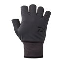 ダイワ DG-8125W 防風ベルトレスグローブ 5本カット チャコール M