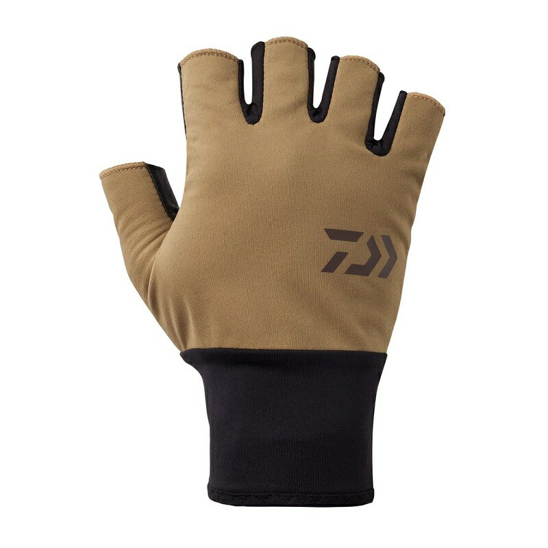 ダイワ DG-8125W 防風ベルトレスグローブ 5本カット モカ XL【釣り 防寒グローブ 防寒手袋】