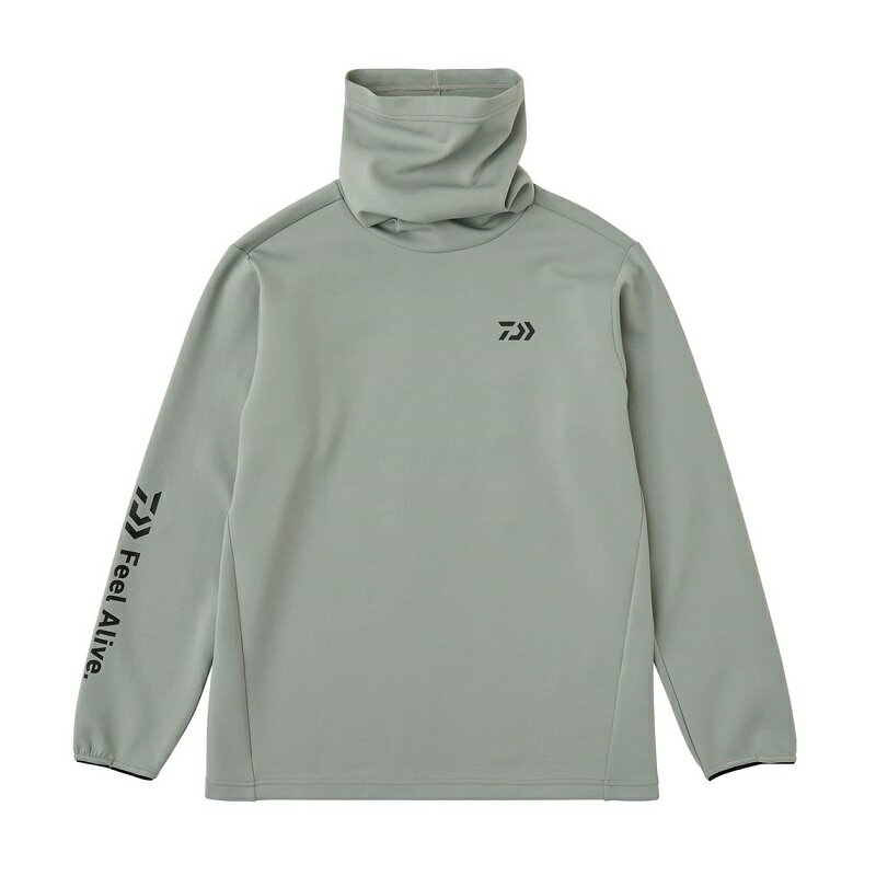 ダイワ　DE-9325 ストレッチシャツネックウォーマー グレー 2XL【釣り　防寒ウェア　防寒着】