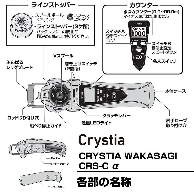 ダイワ　クリスティア ワカサギ CRS-Cα ネビュラシルバー fto-r-10346042 釣具のFTO サンプル画像2