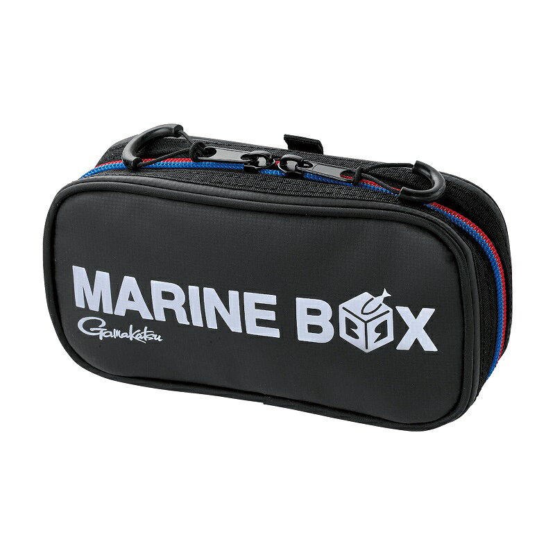 がまかつ　GM2610 アディショナルポーチ S ブラック (MARINE BOX) 横型