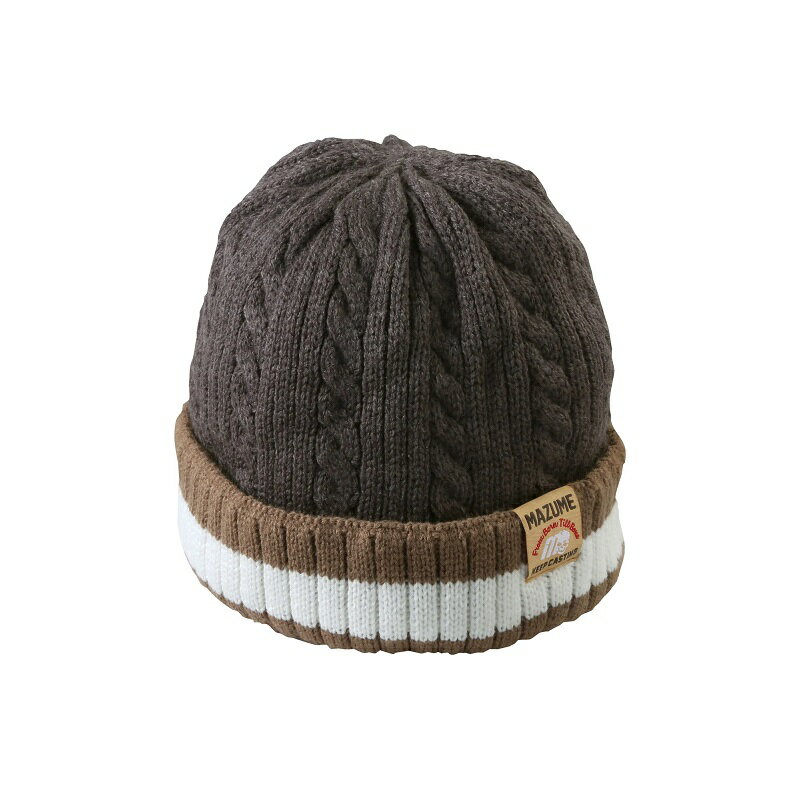 オレンジブルー MZCP-F895 mazume ニットワッチ II チャコール F【釣り 防寒帽子 防寒キャップ】