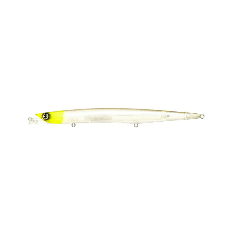 仕様表さらに遠くのシャローを攻める、ビッグサイズフィネスミノー。オリジナルモデルの水面直下レンジキープ力と微弱ロールアクションを継承しながらサイズアップ。大きくなった分、巻き速度をあげたときのテールの振りは抑えるよう調整しました。また、後方に集中させたウェイト配置で、細身ミノーにありがちなキャスト時の横風の弱さも克服。大型ベイトパターンに限らず、ベイト過多などアピールを強めたいときにもおすすめです。AMS Design　flute 168Fアムズデザイン　フルート 168F●カラー：#FLT168-008 CHテレサ●全　長：168mm●重　量：20g●タイプ：フローティング●レンジ：0〜40cm●アクション：ローリング●フック：#5●リング：#3●メインターゲット：シーバス●推奨エリア：河川/干潟/サーフ詳細はこちら
