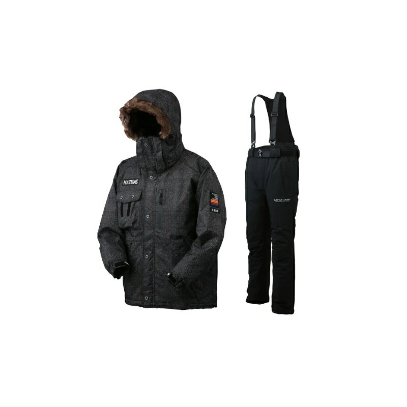 オレンジブルー　MZFW-866 mazume CORE ALL WEATHER SUIT ブラックヘリンボーン LL【釣り　防寒ウェア　防寒着】