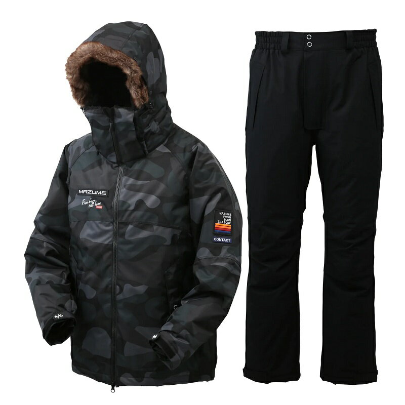 オレンジブルー　MZFW-870 mazume CONTACT ALL WEATHER SUIT グリーンカモ 3L【釣り　防寒ウェア　防寒..