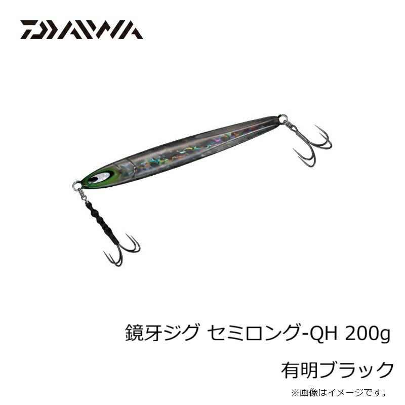 鏡牙ジグ セミロング-QH200 有明ブラック (3)
