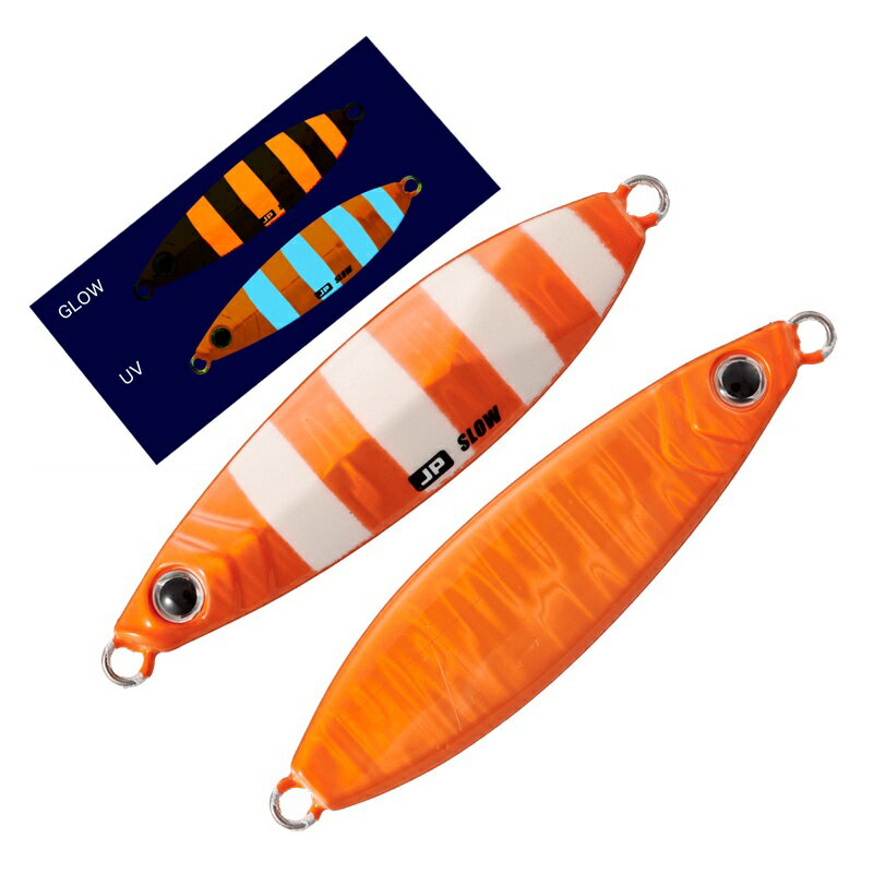 メジャークラフト JPSLOW-30 ジグパラ スロー 30g #114 超夜光オレンジゼブラ(ケイムラ)