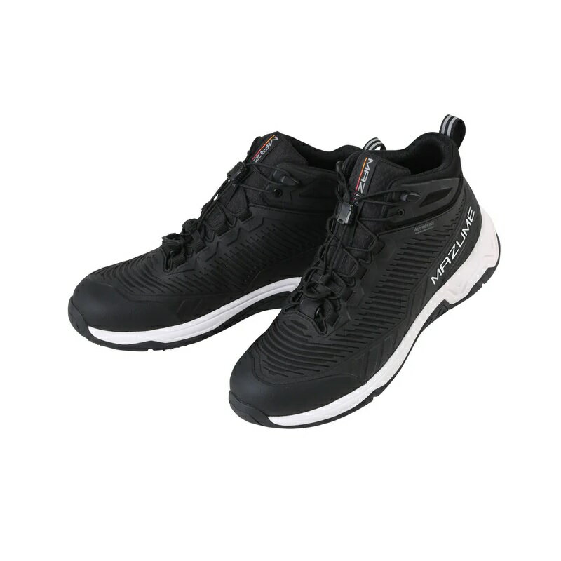 オレンジブルー　MZSH-743 mazume ROUGH WATER デッキシューズハイカット ブラック 3L