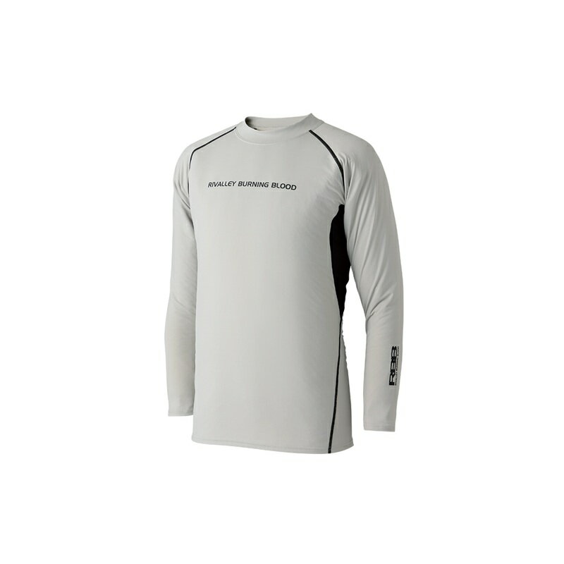 リバレイ　7751 RBB クーリングラッシュガード ライトグレー 2XL