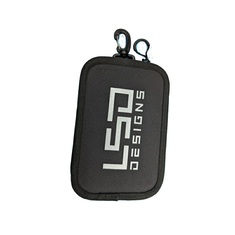 LSDデザイン フィッシングポーチ L コーデュラブラック/シルバーロゴ