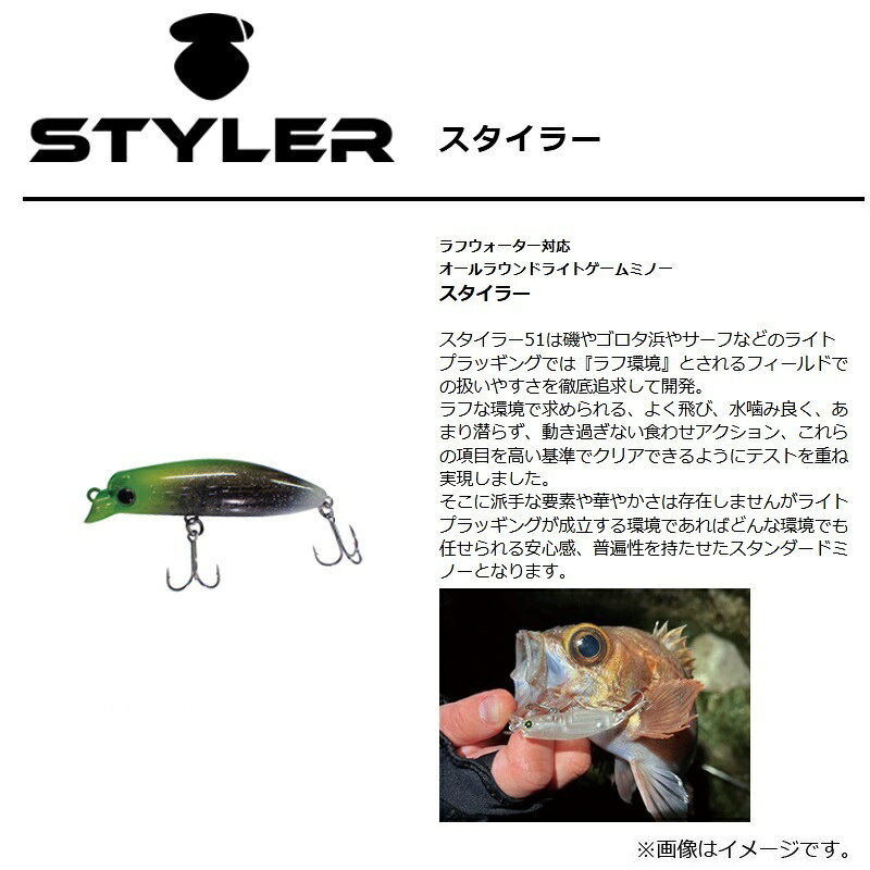 スミス　スタイラー51S 01 クリアーグリッター fto-r-10354887 釣具のFTO サンプル画像2