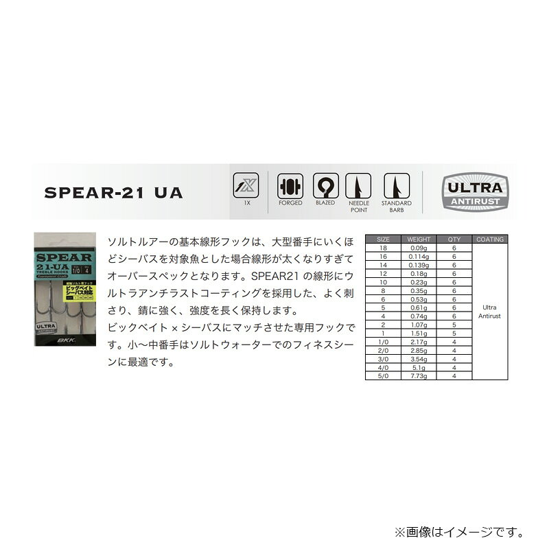 SPEAR-21 UA 4/0 の商品画像2枚目