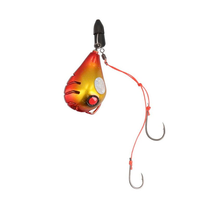 ダイワ　紅牙遊動テンヤSSフリリグ 12号 レッド/ゴールド...