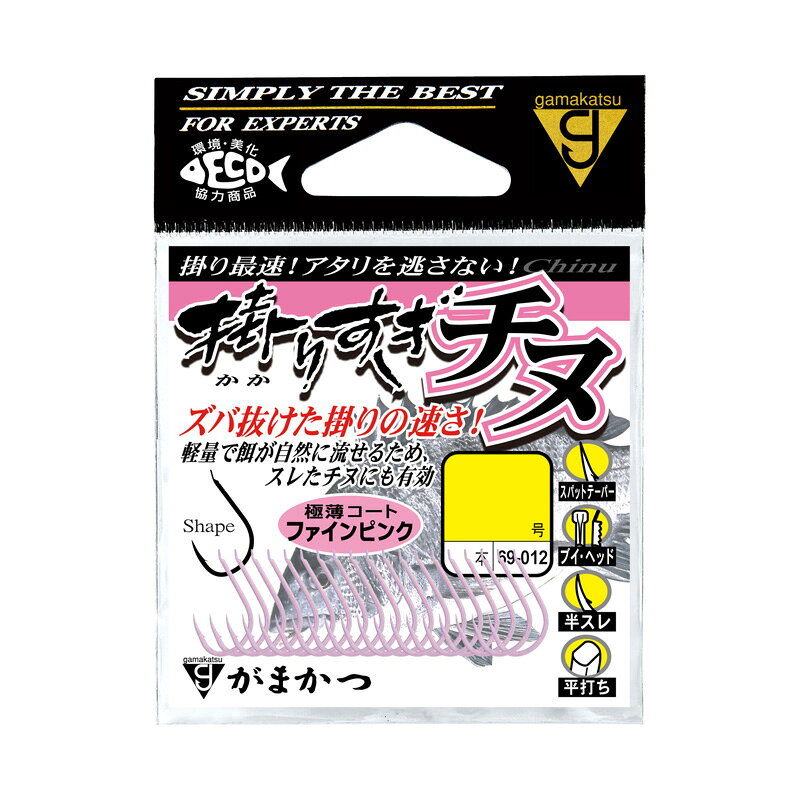 がまかつ　69-012 バラ 掛りすぎチヌ(ファインピンク) 2号